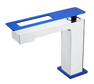 Смеситель для раковины Boheme Q 141-CRUW хром/синий